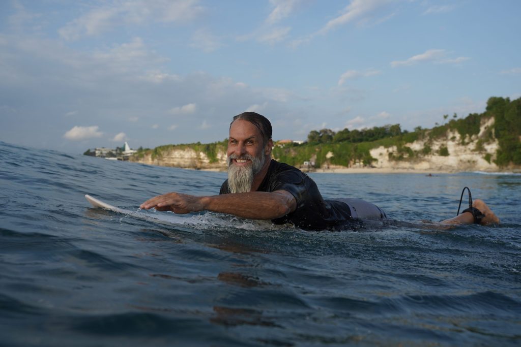Brian Swan surfing