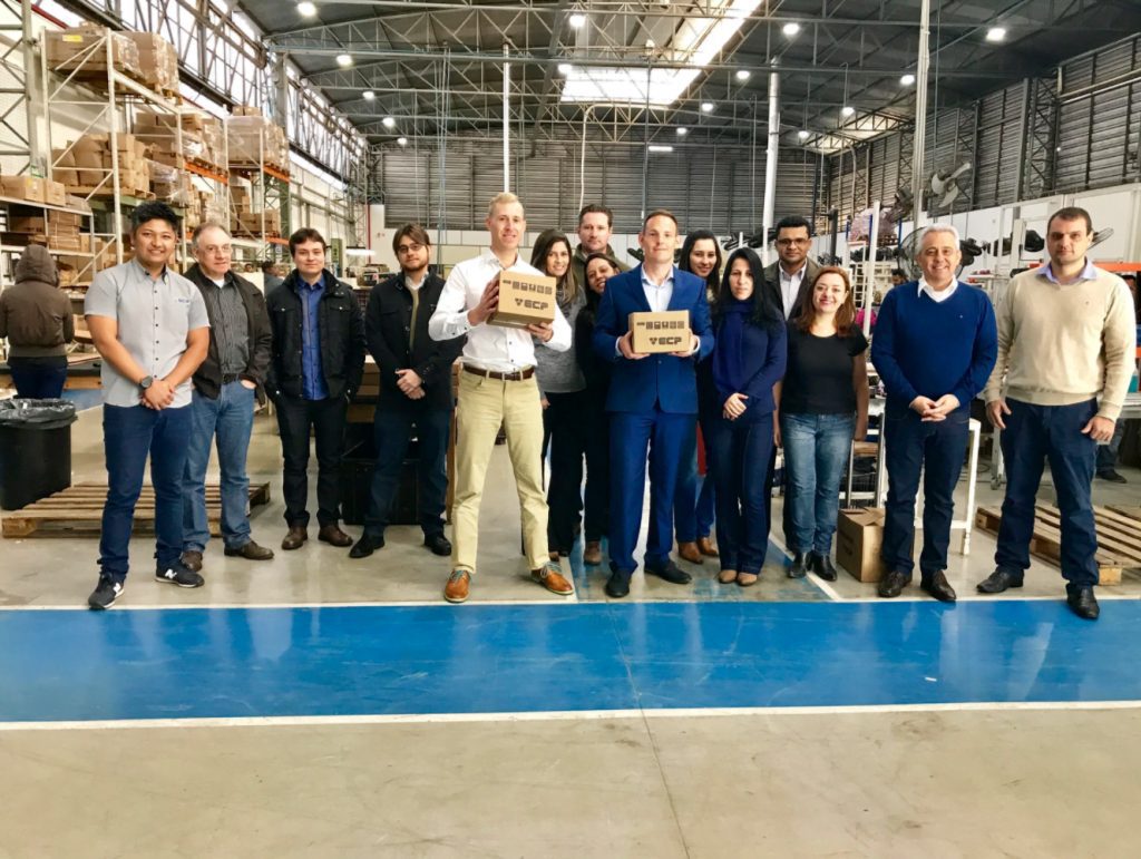 Ken Mack on site at a multimillion dollar LED manufacturing company which he acquired in Brazil