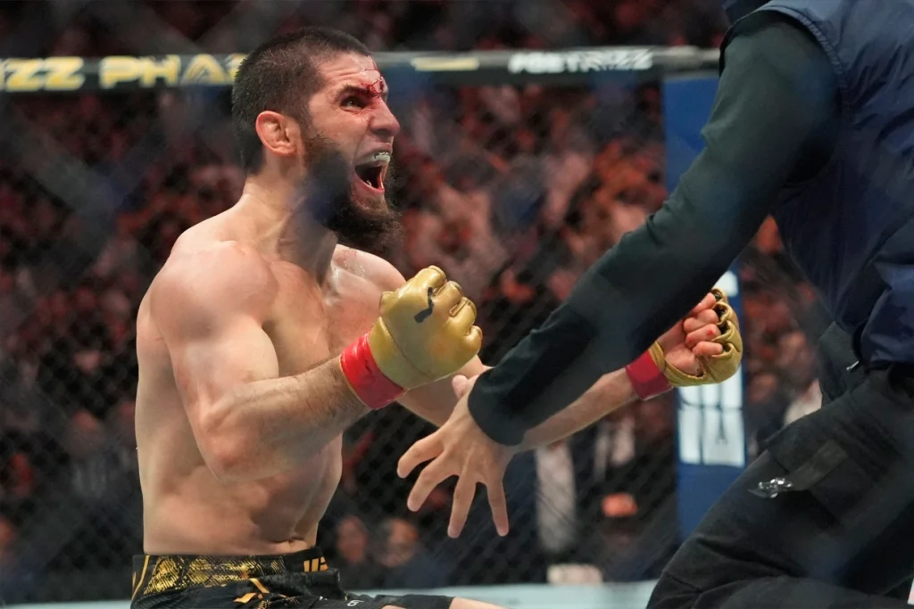 Makhachev Defends Title, Submits Poirier in UFC 302 Showdown